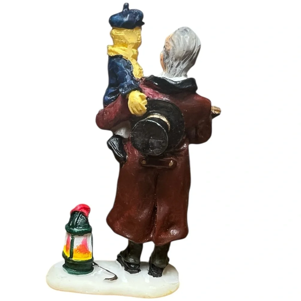 Vintage Lemax Carolling With Granddaddy‎ Christmas Village Figurines #92286